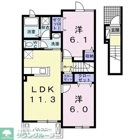 ラフレシールIIの物件間取画像